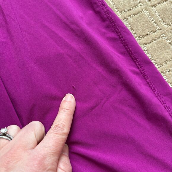 Lululemon Tranquil Crop Pull On Pants Size 8 Fuchsia Pink Athleisure High Rise - Picture 9 of 10